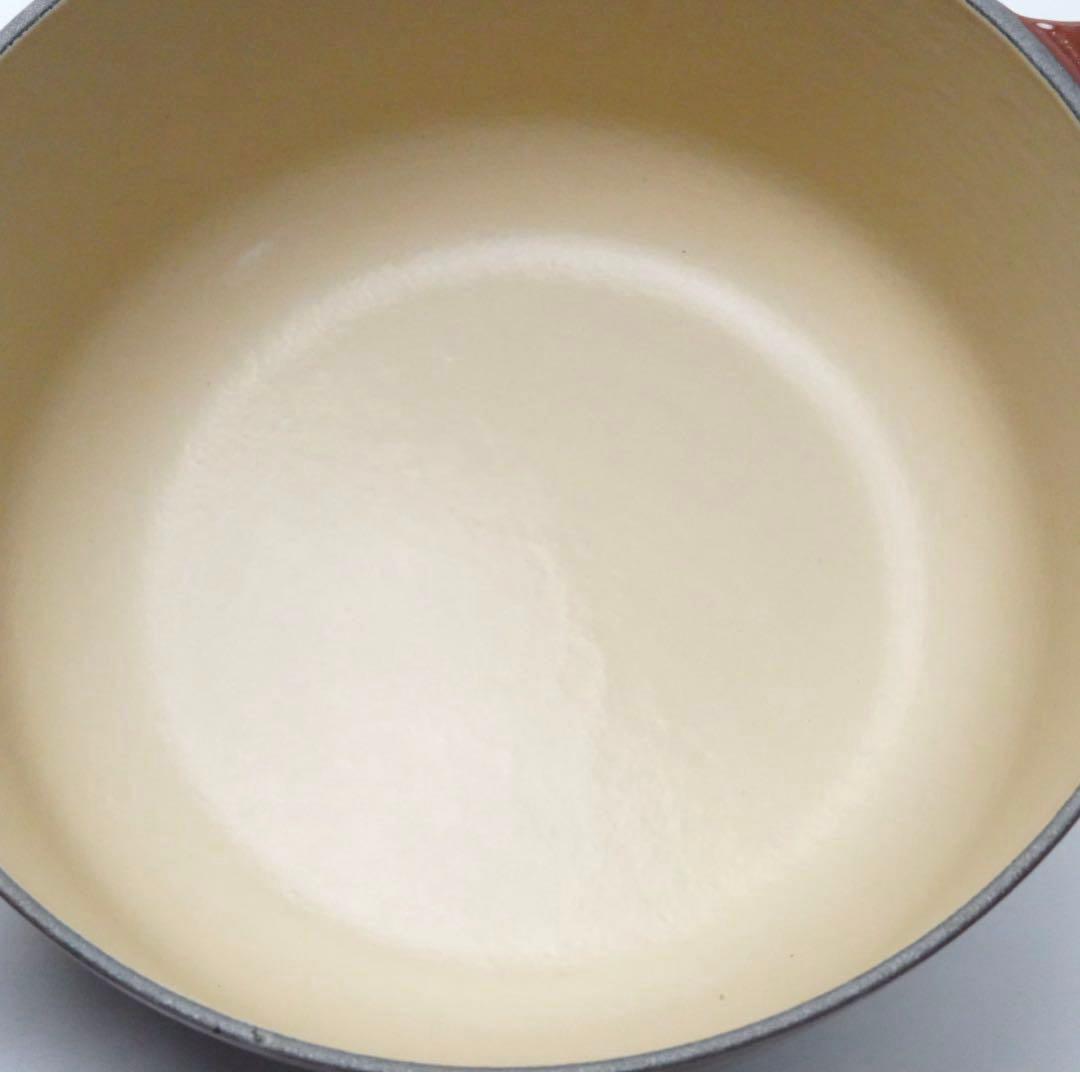 【美品】LE CREUSET　ココット ロンド チェスナット　20cm