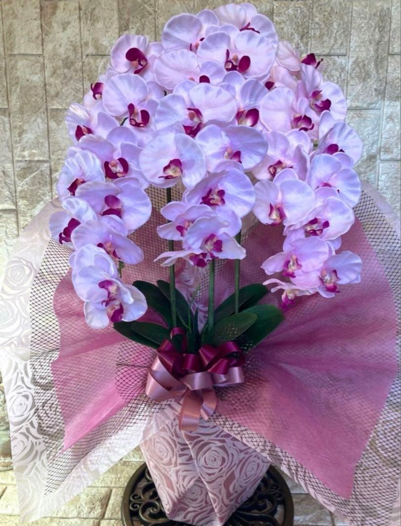 光触媒　人工観葉植物　ウォールグリーン　フェイク　胡蝶蘭大輪３Ｆ薄Ｐ784