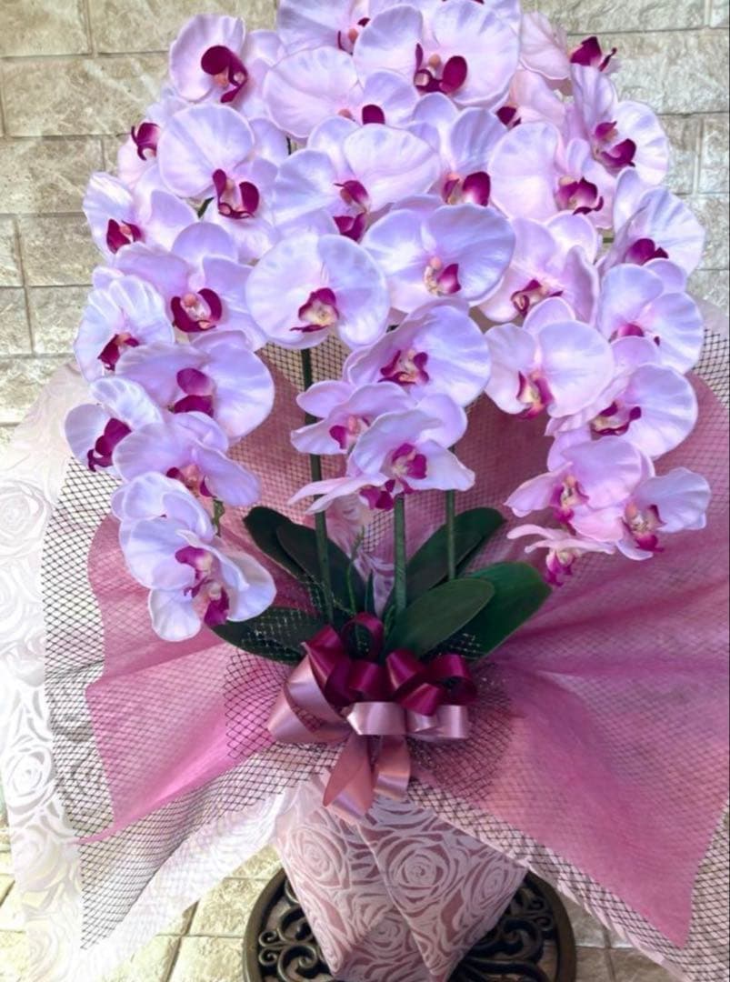 光触媒　人工観葉植物　ウォールグリーン　フェイク　胡蝶蘭大輪３Ｆ薄Ｐ784