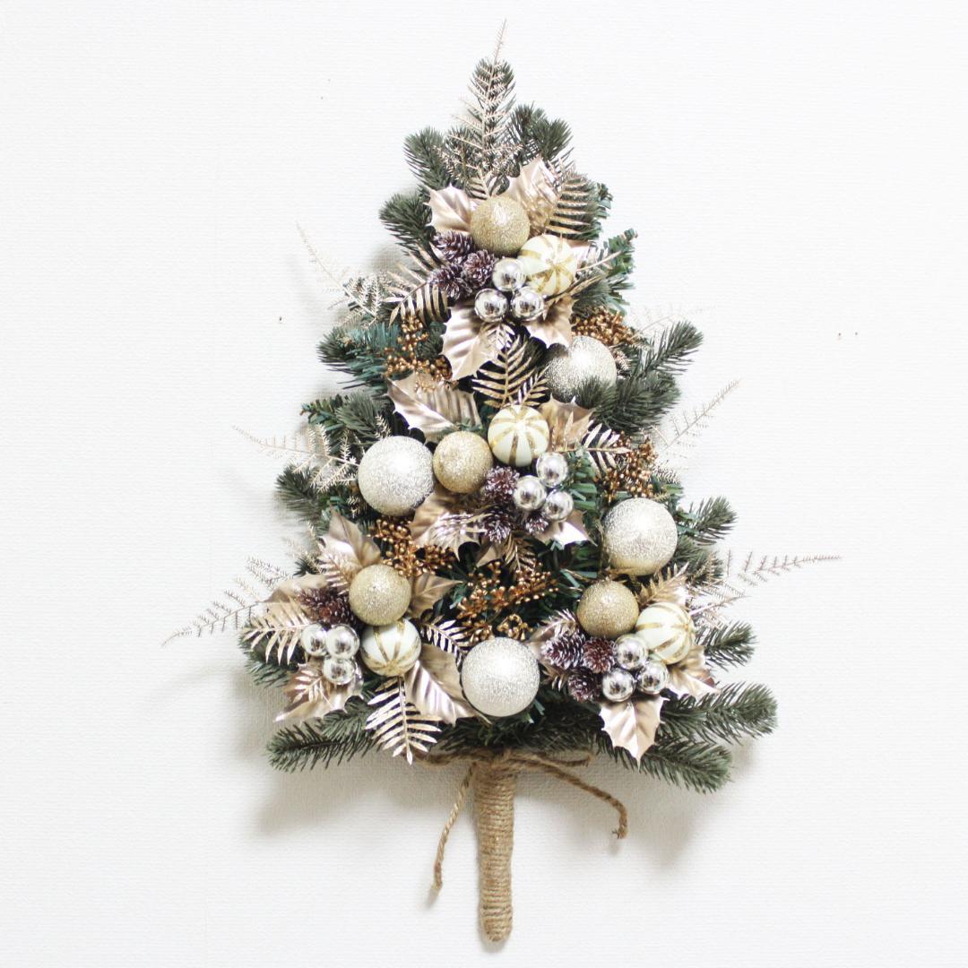 壁に掛けるクリスマスツリー リースタイプのクリスマスツリー　Z1051