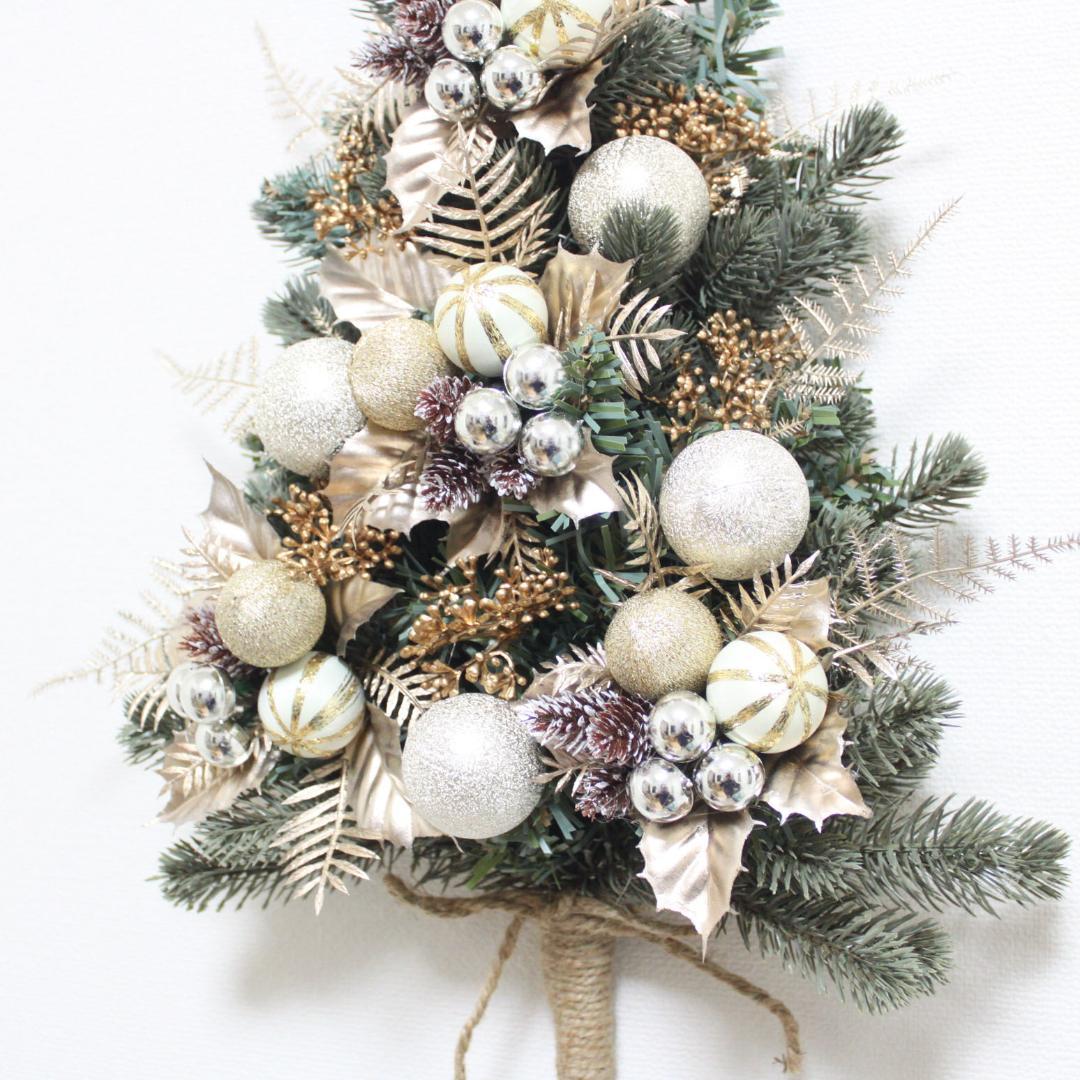 壁に掛けるクリスマスツリー リースタイプのクリスマスツリー　Z1051