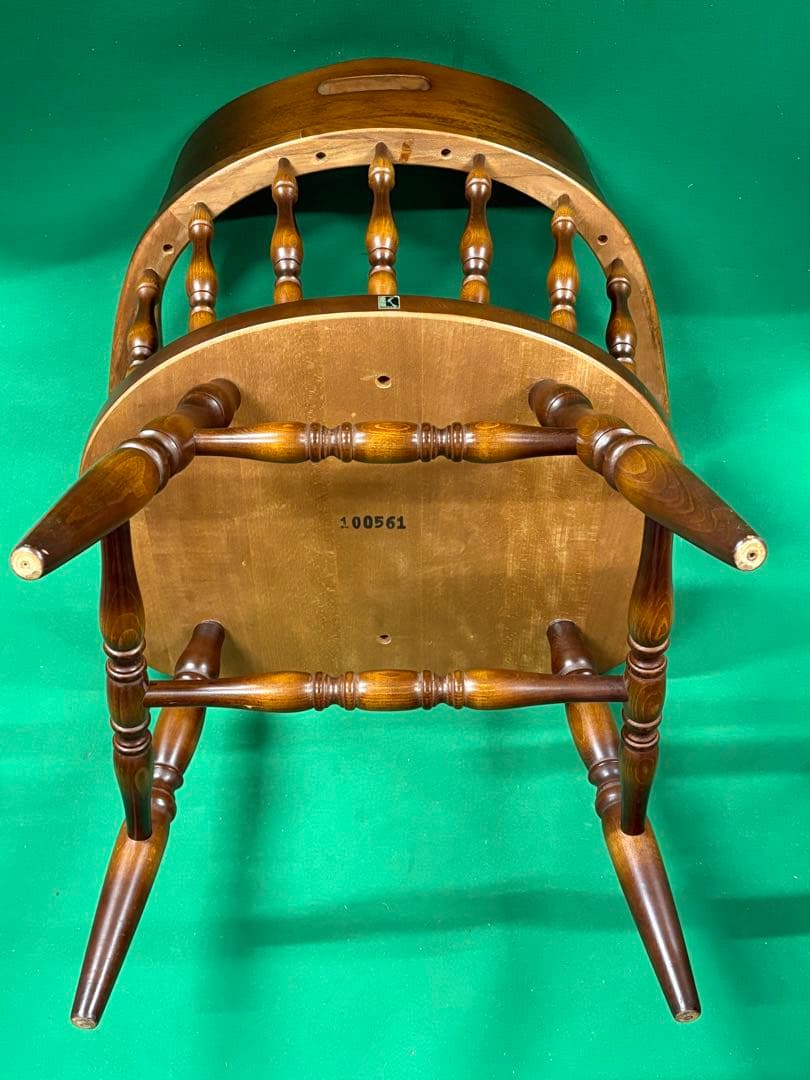 ① 飛騨産業 キツツキマーク ウィンザーチェア アームチェア 椅子 イス