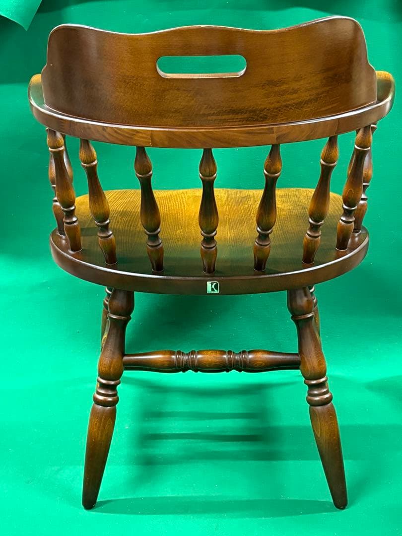 ① 飛騨産業 キツツキマーク ウィンザーチェア アームチェア 椅子 イス