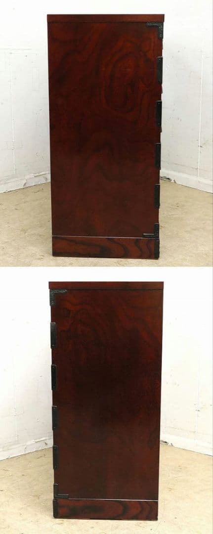 美品【岩谷堂箪笥】ケヤキ欅・5段7杯 整理箪笥 鍵付・チェスト・和箪笥◆民芸家具