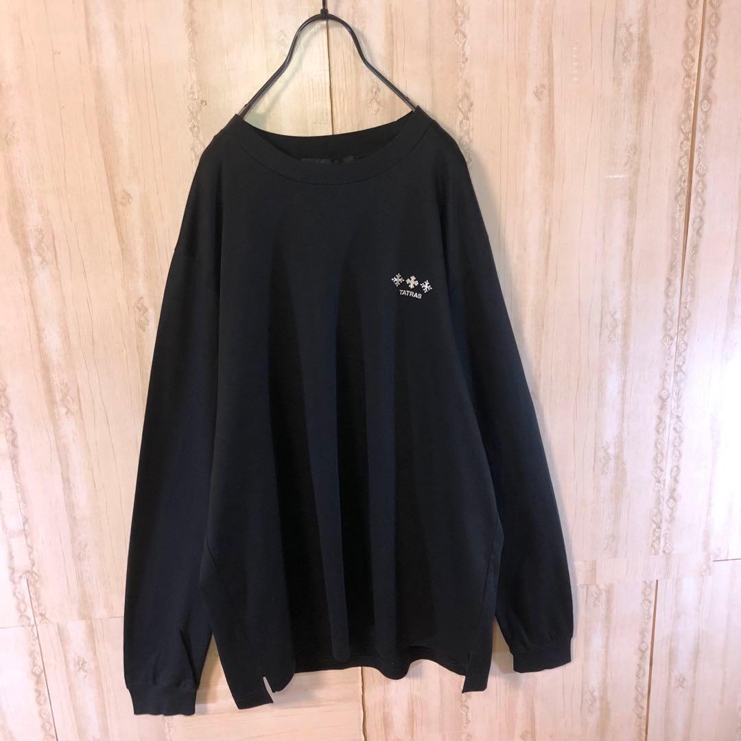 TATRAS タトラス ロングtシャツ 長袖 両面刺繍ロゴ入り