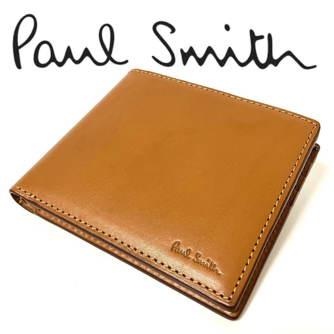 ポールスミス 財布 二つ折り財布 カード&札 キャメル Paul Smith