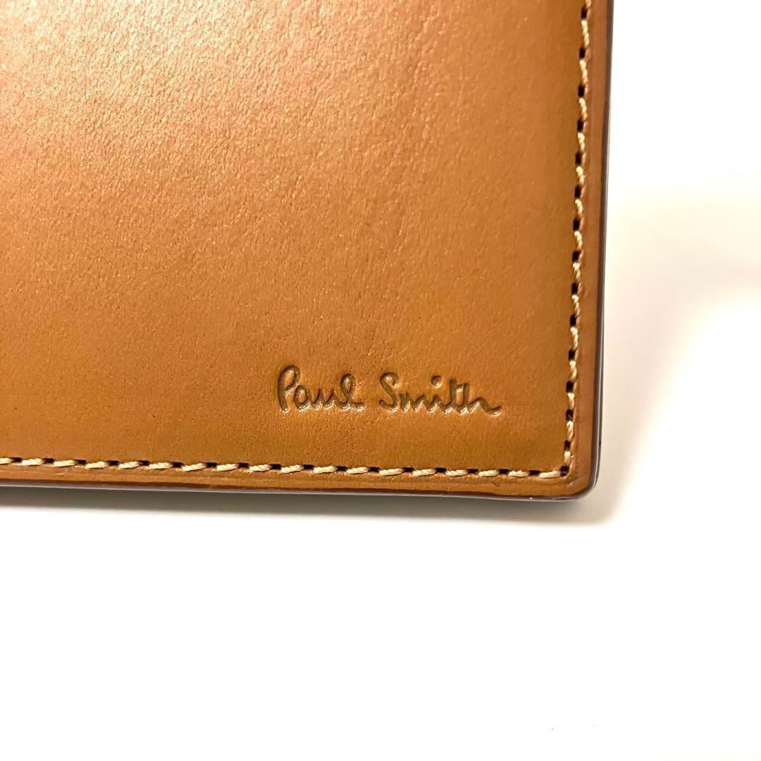 ポールスミス 財布 二つ折り財布 カード&札 キャメル Paul Smith