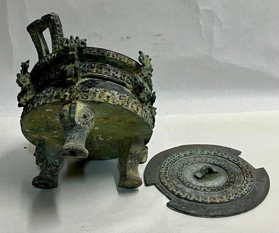 中国春秋時代の青銅器　 王子午鼎　中国古玩