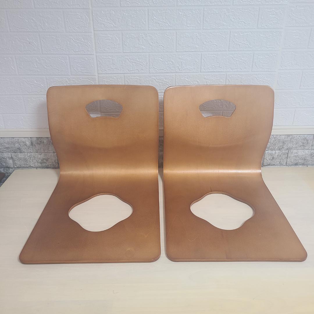 弘益　木製　座椅子 曲げ木 ６脚セット