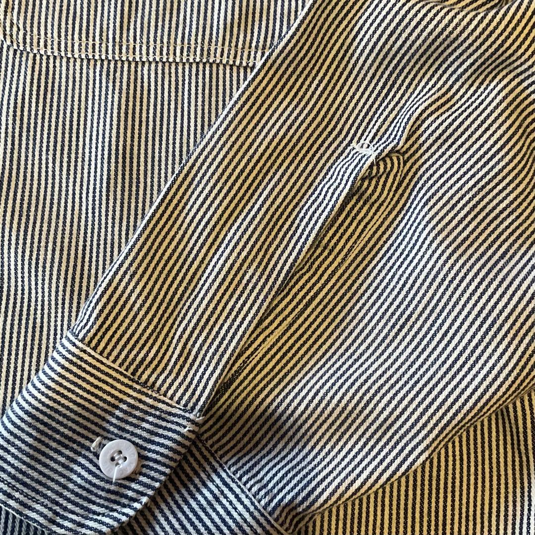 【美品】70s vintage BIG MAC ヒッコリーデニムシャツ長袖　M