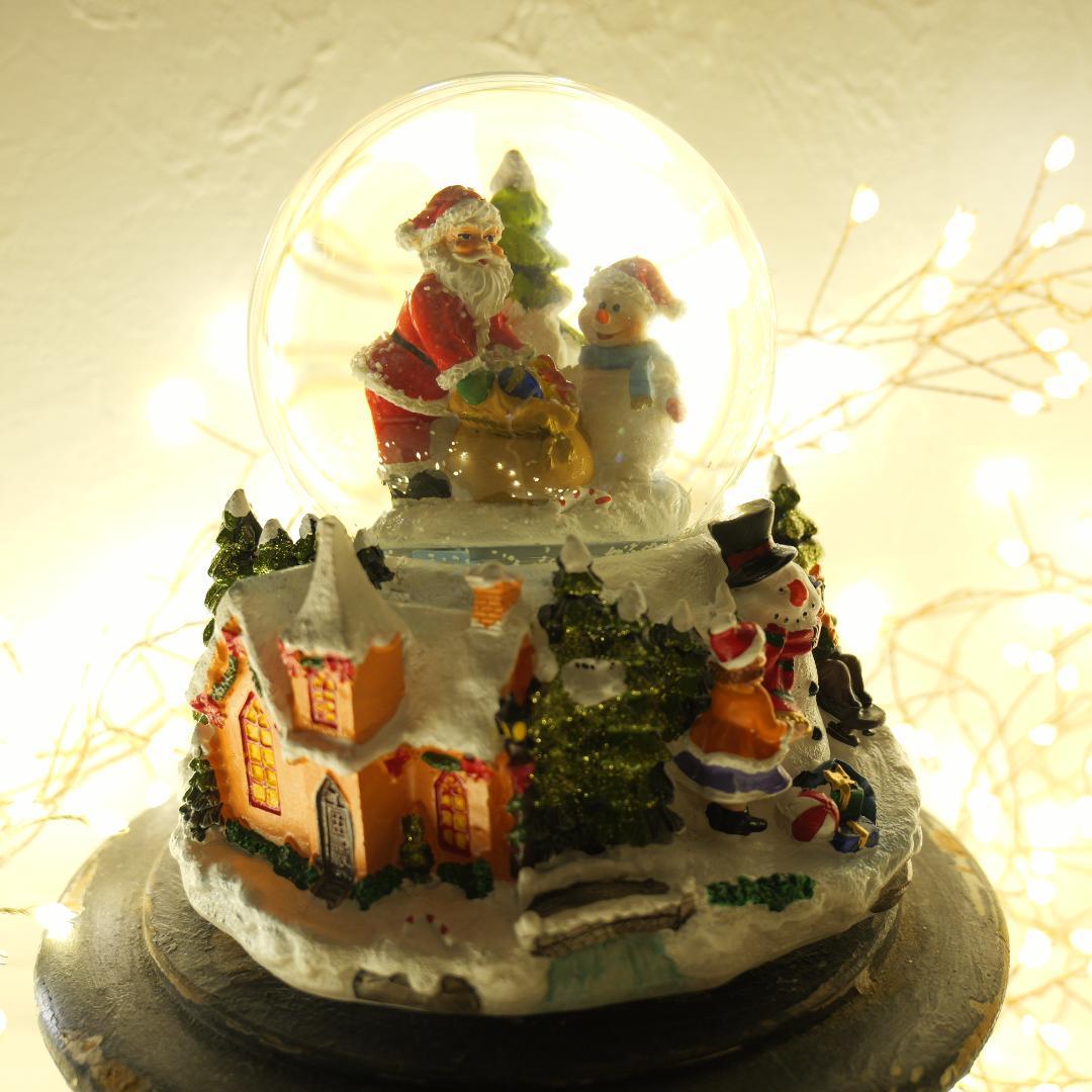 【新品】オルゴール音楽⭐︎光る！ スノードーム