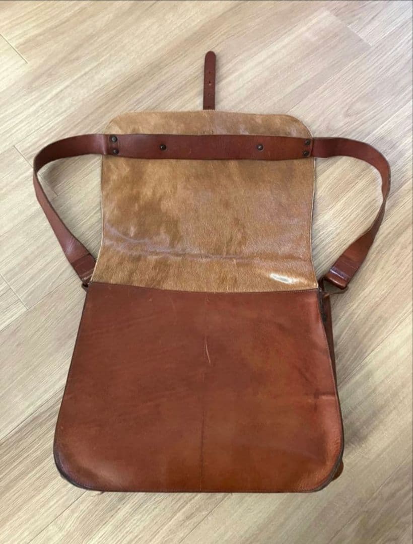 dries van noten ハラコ メッセンジャー バッグ