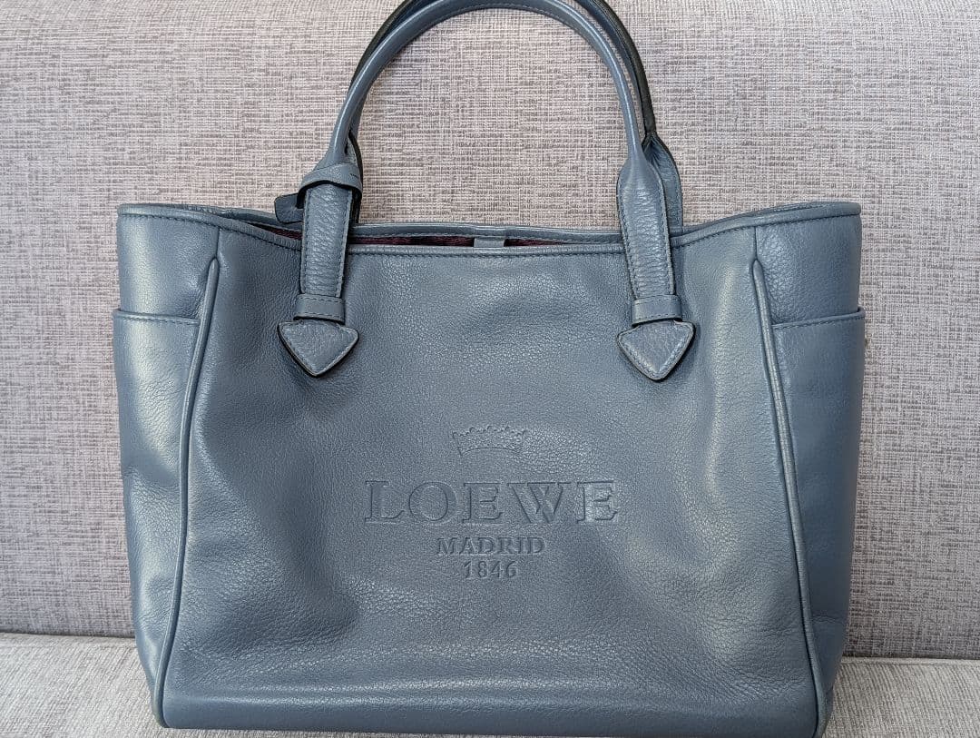 LOEWE　ロエベ　トートバッグ　ブルーグレー