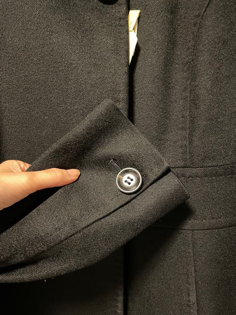 【バーバリー ブラックレーベル】コート ブラック カシミヤ　お値下げしました♪