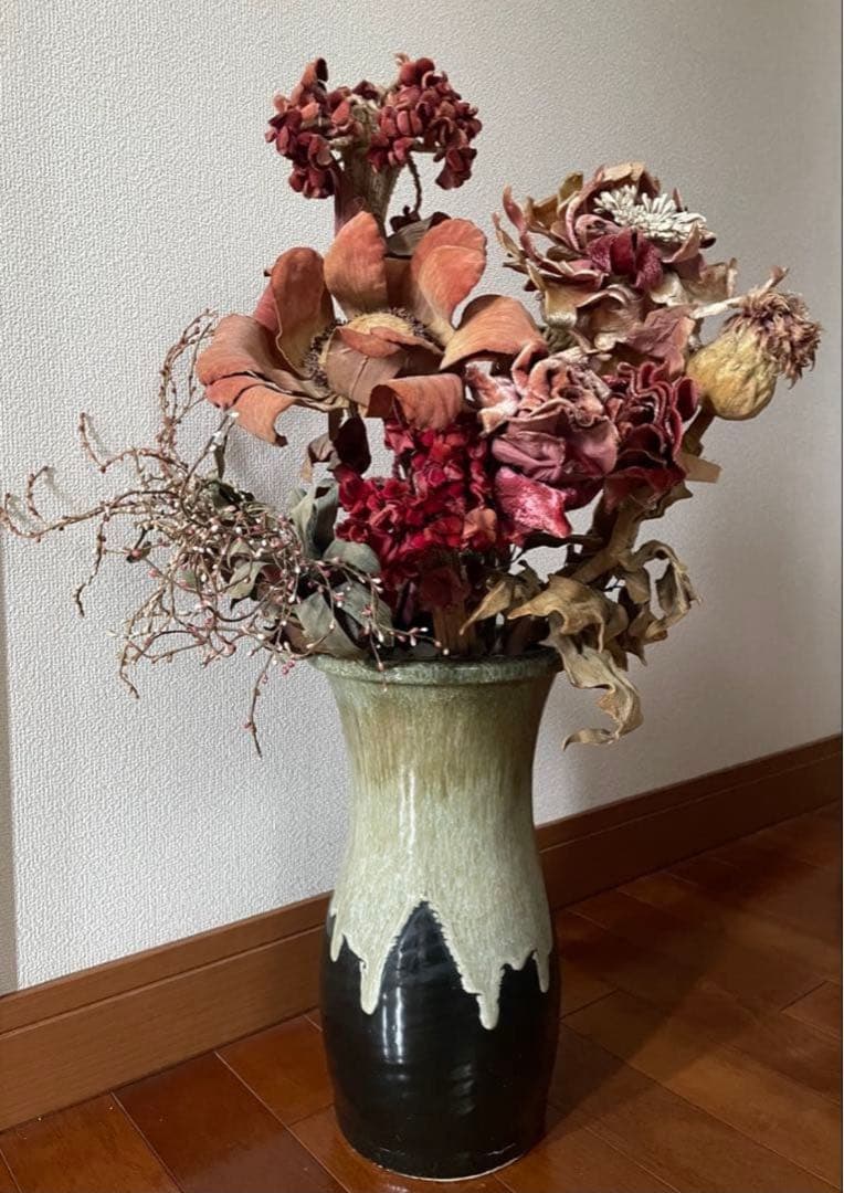 陶器　花入れ　傘立て　大壺　置物　民藝　高さ49㎝