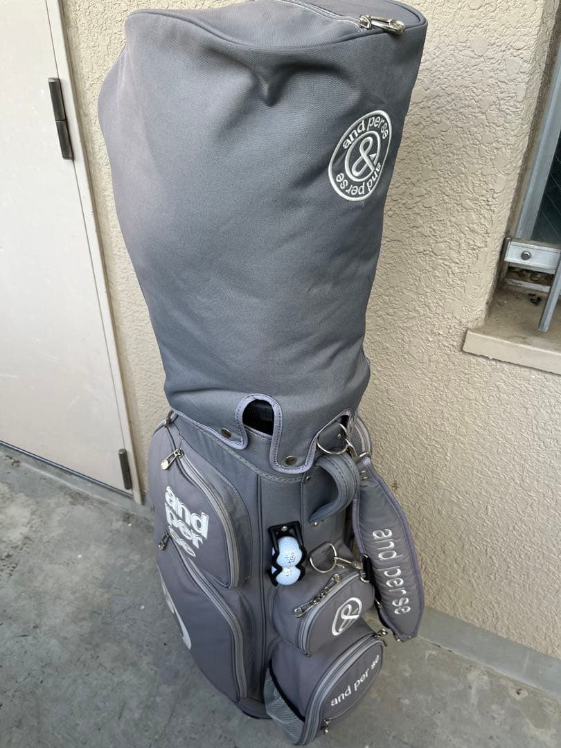 and per se AMA7001 キャディバッグ 9型　フード付属