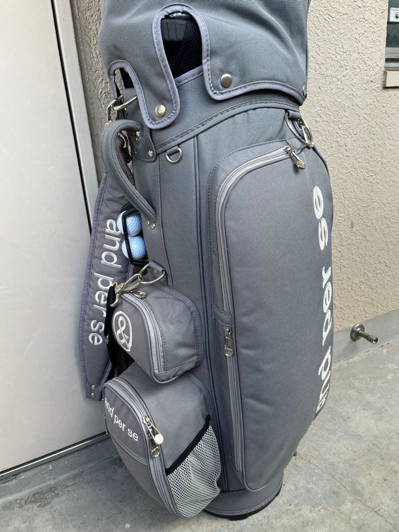 and per se AMA7001 キャディバッグ 9型　フード付属