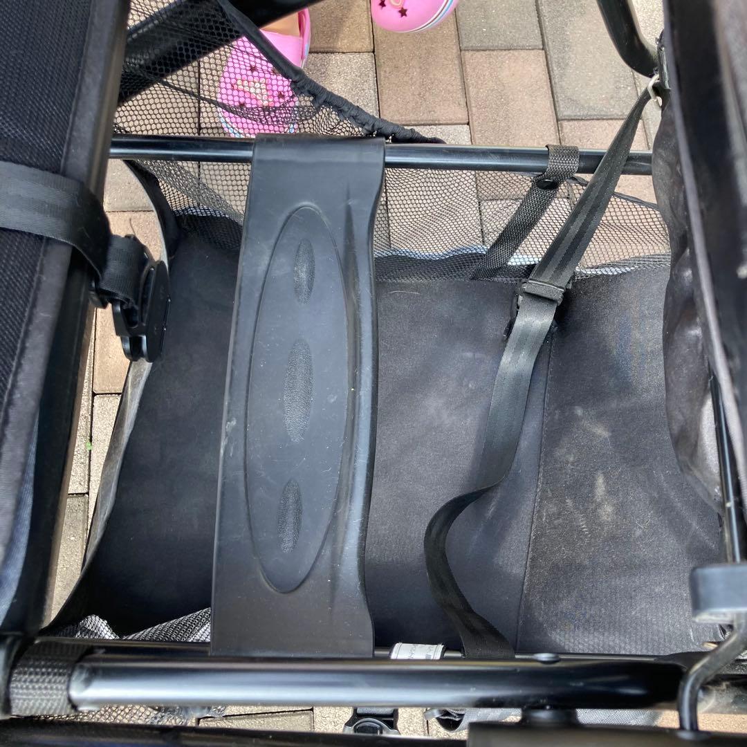 【送料込み】カトージ　二人乗りベビーカー　2way 二人でゴーDX デニム