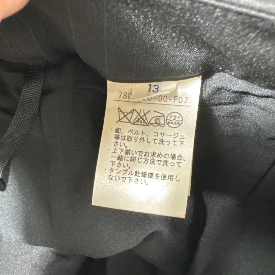 Rifanne リファンネ　スーツセットアップ　13号　ソワール　黒ストライプ