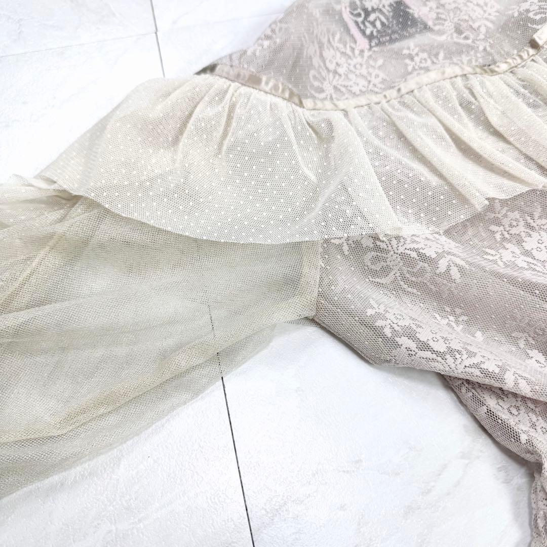 美品 縷縷夢兎 ルルムウ 2020s レース 刺繍 トップス ブラウス