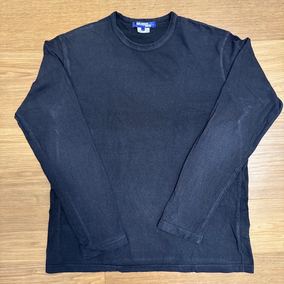 【Junya Watanabe MAN】 黒ロンTシャツ サイズL