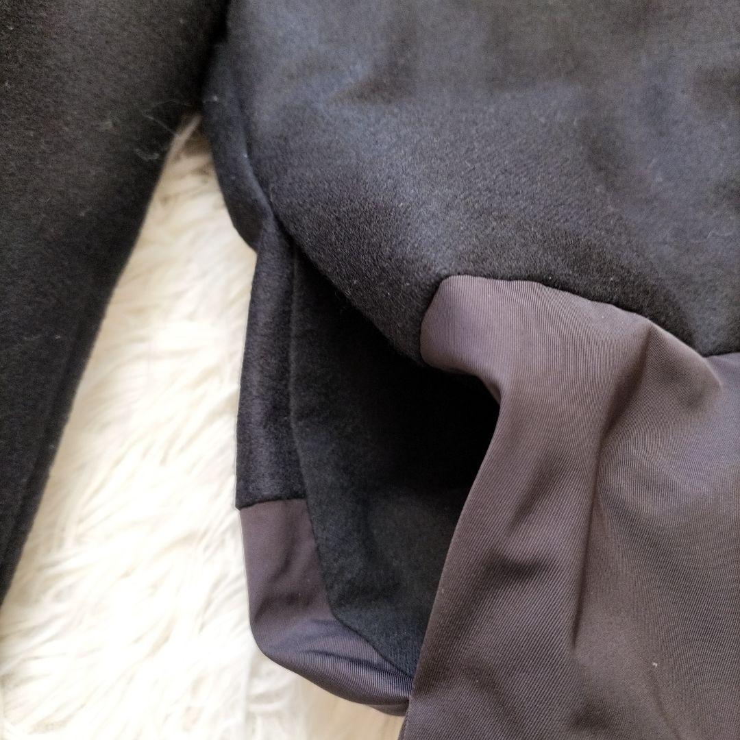 美品✨セオリー 現行タグ 切り替えダウンコート 異素材 フード付き ブラック S