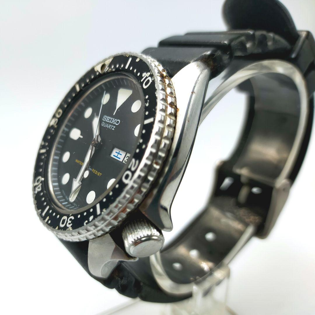 【電池交換済】希少 80年代 セイコー クオーツダイバー 150m
