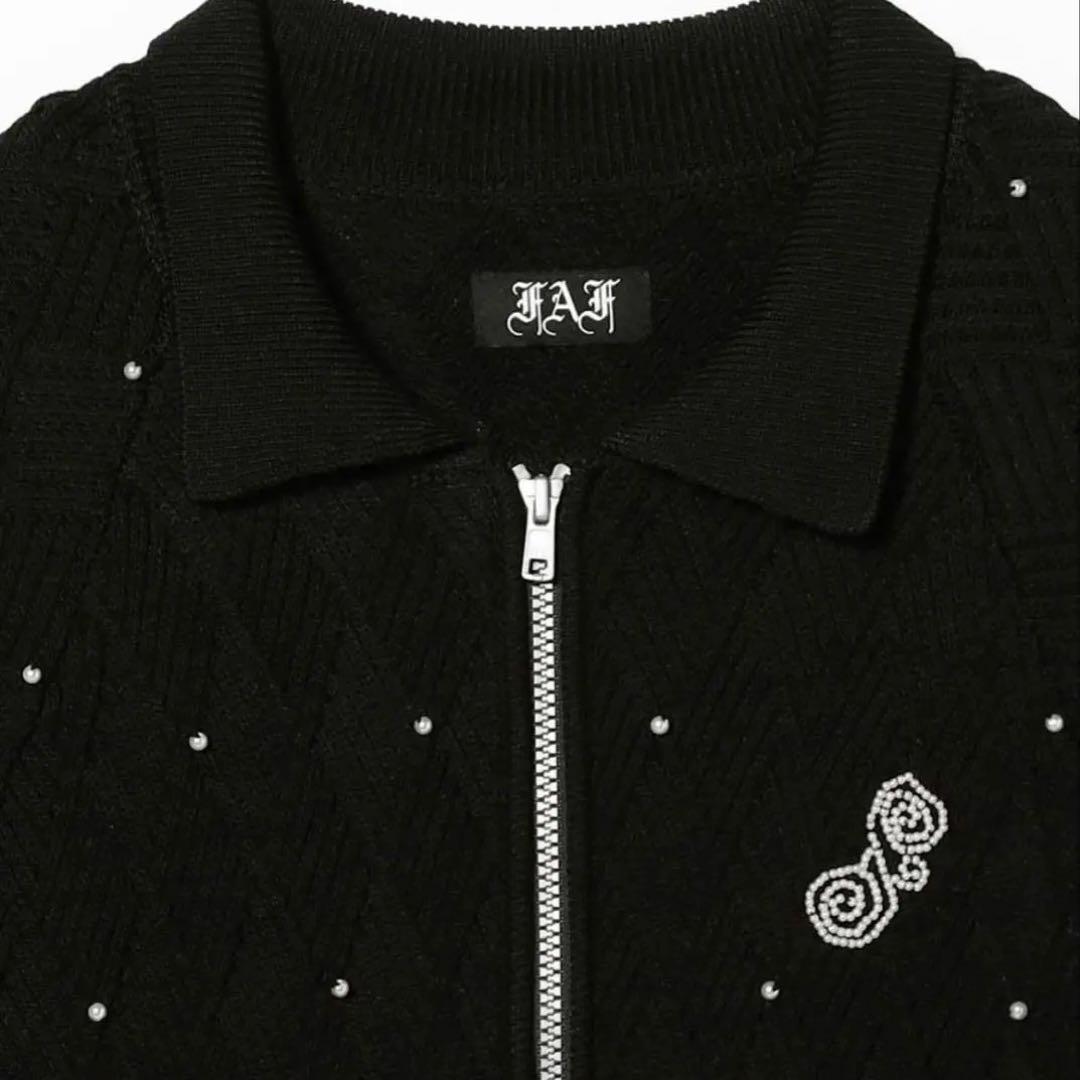 週末セール　Fake as flowers faf 24aw パールカーディガン