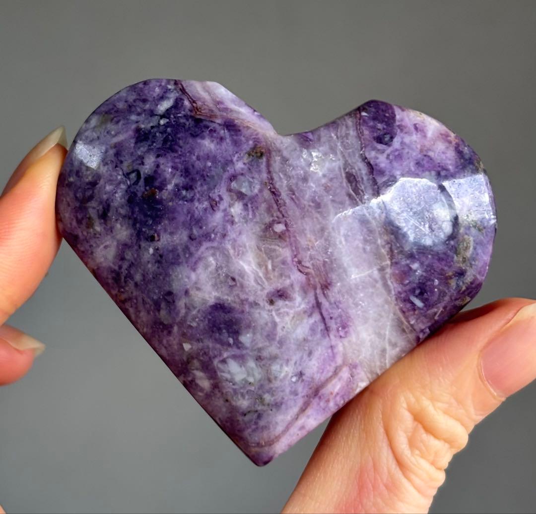 あ〜きゃん♬様　ラスト　高品質　ティファニーストーン　大きめハート　握り石