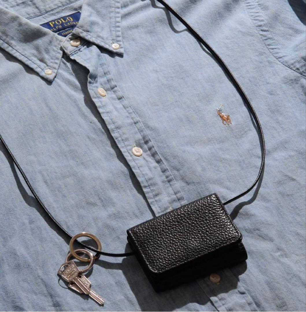 TRENTASETTE ショルダーウォレットキーリング付きストラップかなり美品