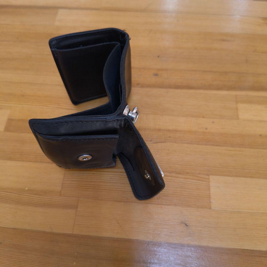 REDMOON 黒 三つ折り財布　本革