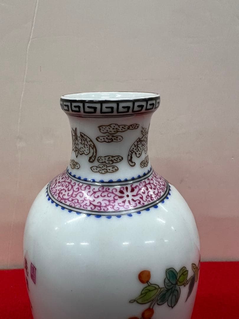 雍正年制 花瓶二個 送料込み￼