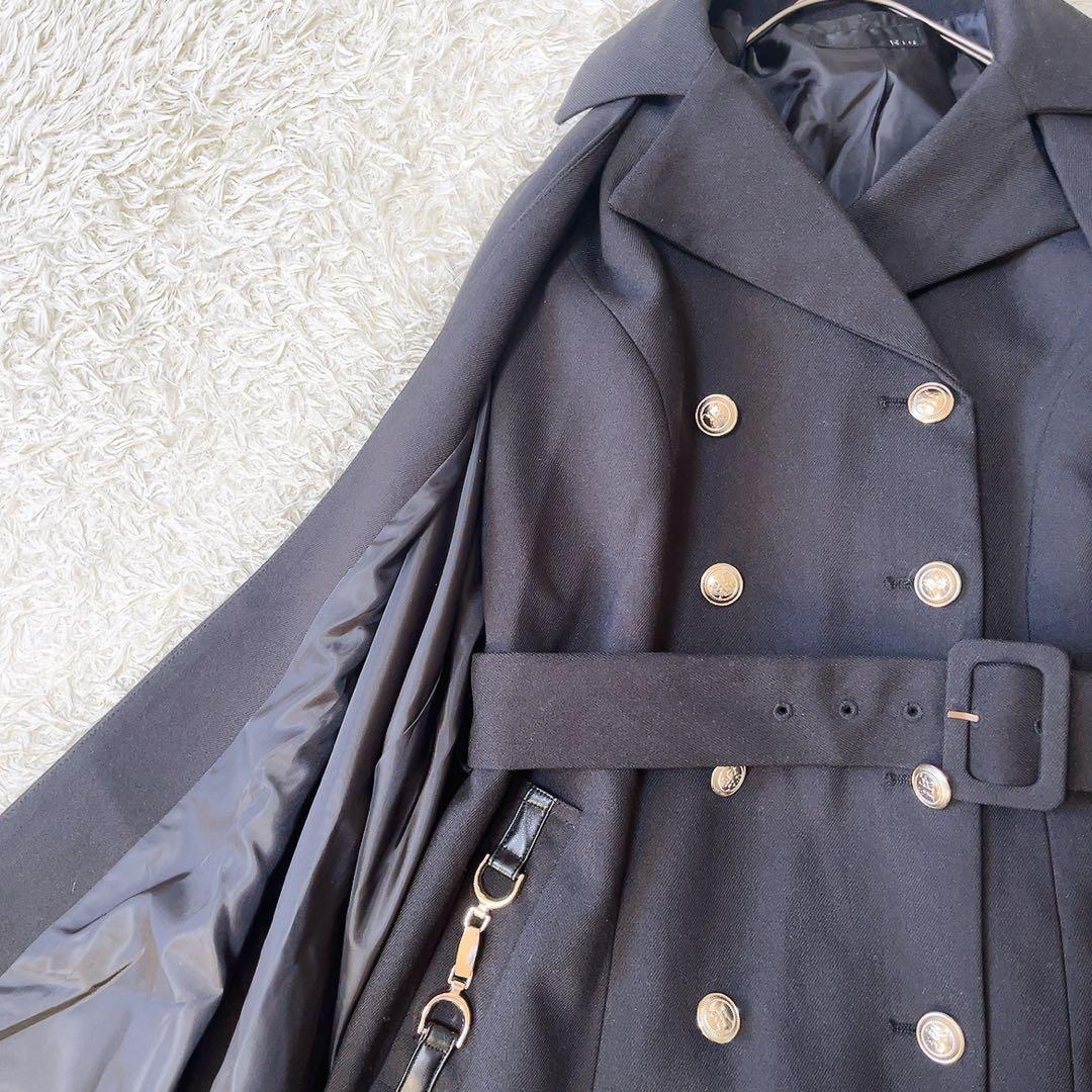 Riu リウ　2way ケープトレンチコート　Rちゃん　24SS ワンピース　黒