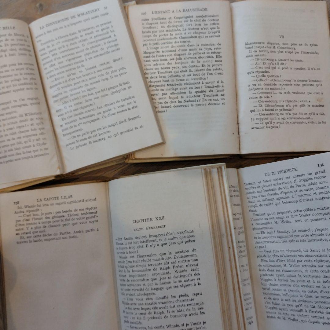 Très bon様フランスアンティークネルソン(NELSON)ゴールド4冊本