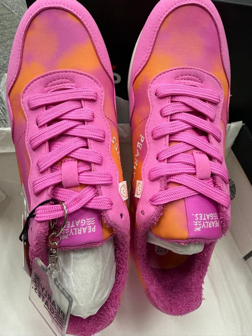 新品　パーリーゲイツ　ゴルフシューズ　タイダイ柄　レディース　23㌢