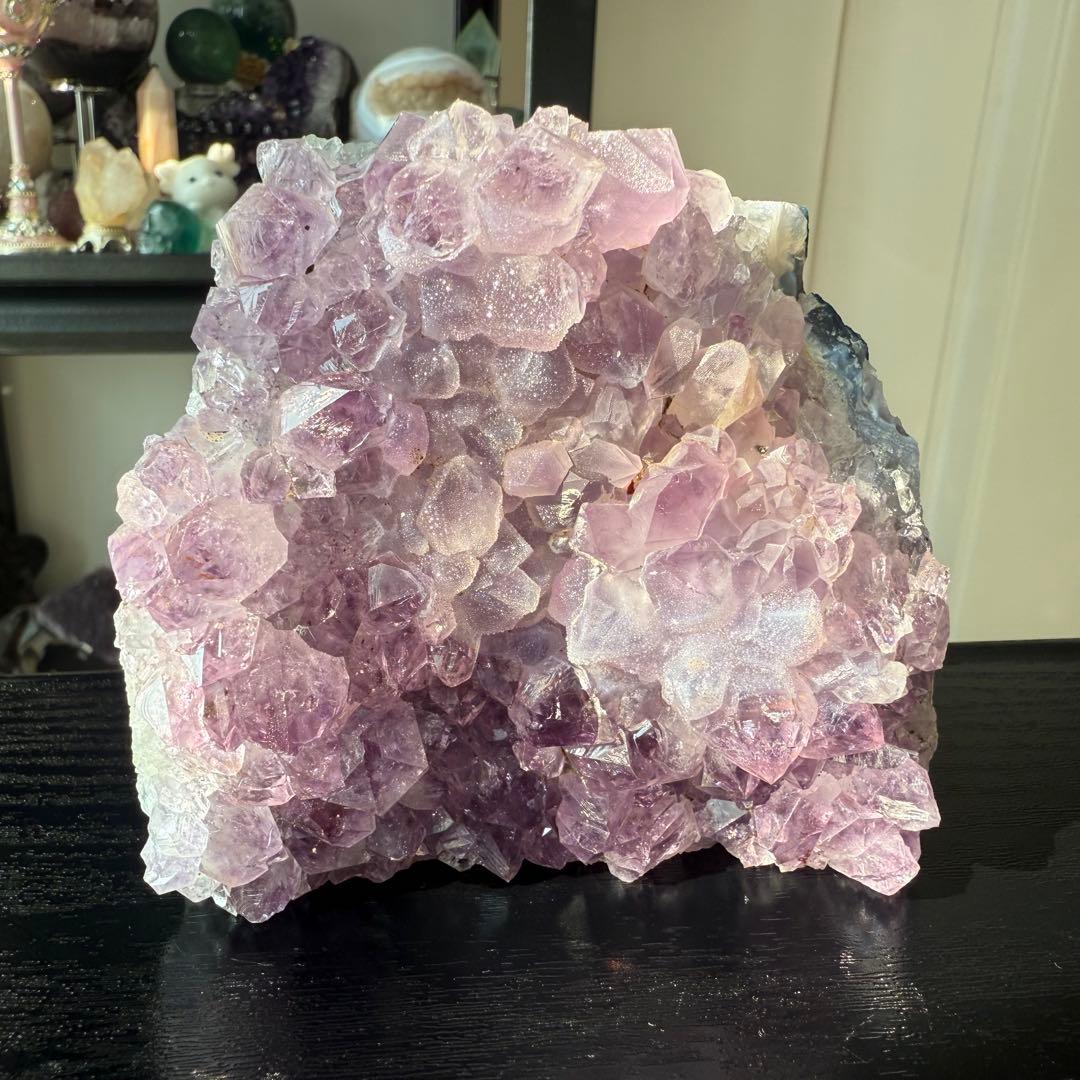 天然石シュガーアメジストの原石　置物　鉱物NO.011613