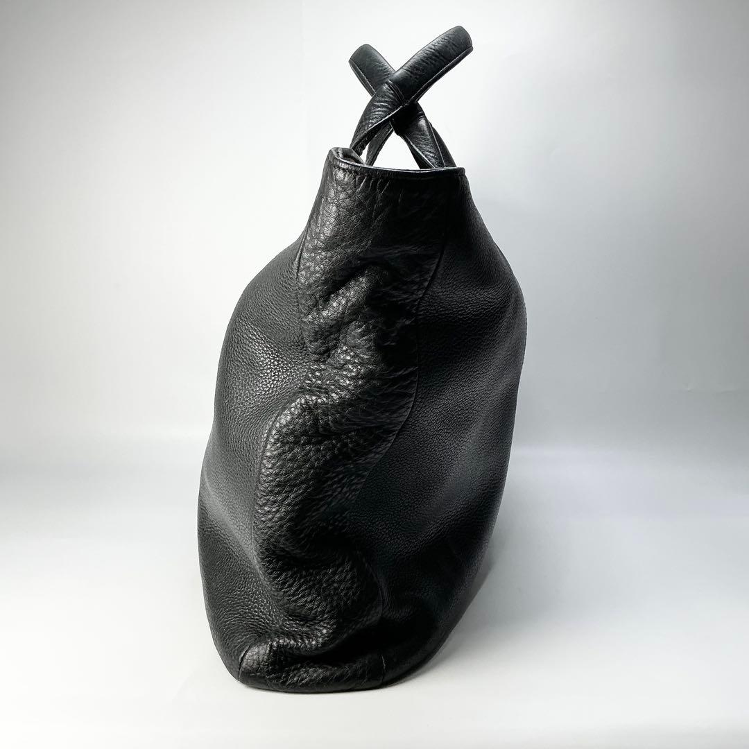 PORTER　トートバッグ　ブラックレザー　大容量　ビジネス