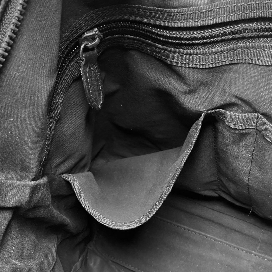 PORTER　トートバッグ　ブラックレザー　大容量　ビジネス