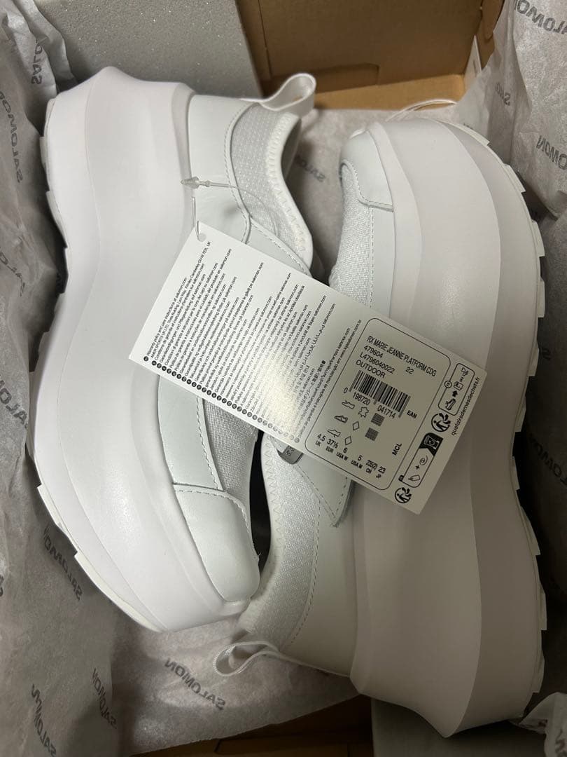 SALOMON GARCONS ホワイト スニーカー