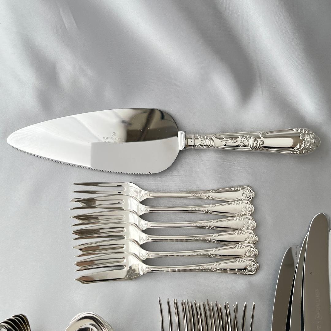 【Hugh Foulerton】デザートセット 6名用31本組 サーバー付