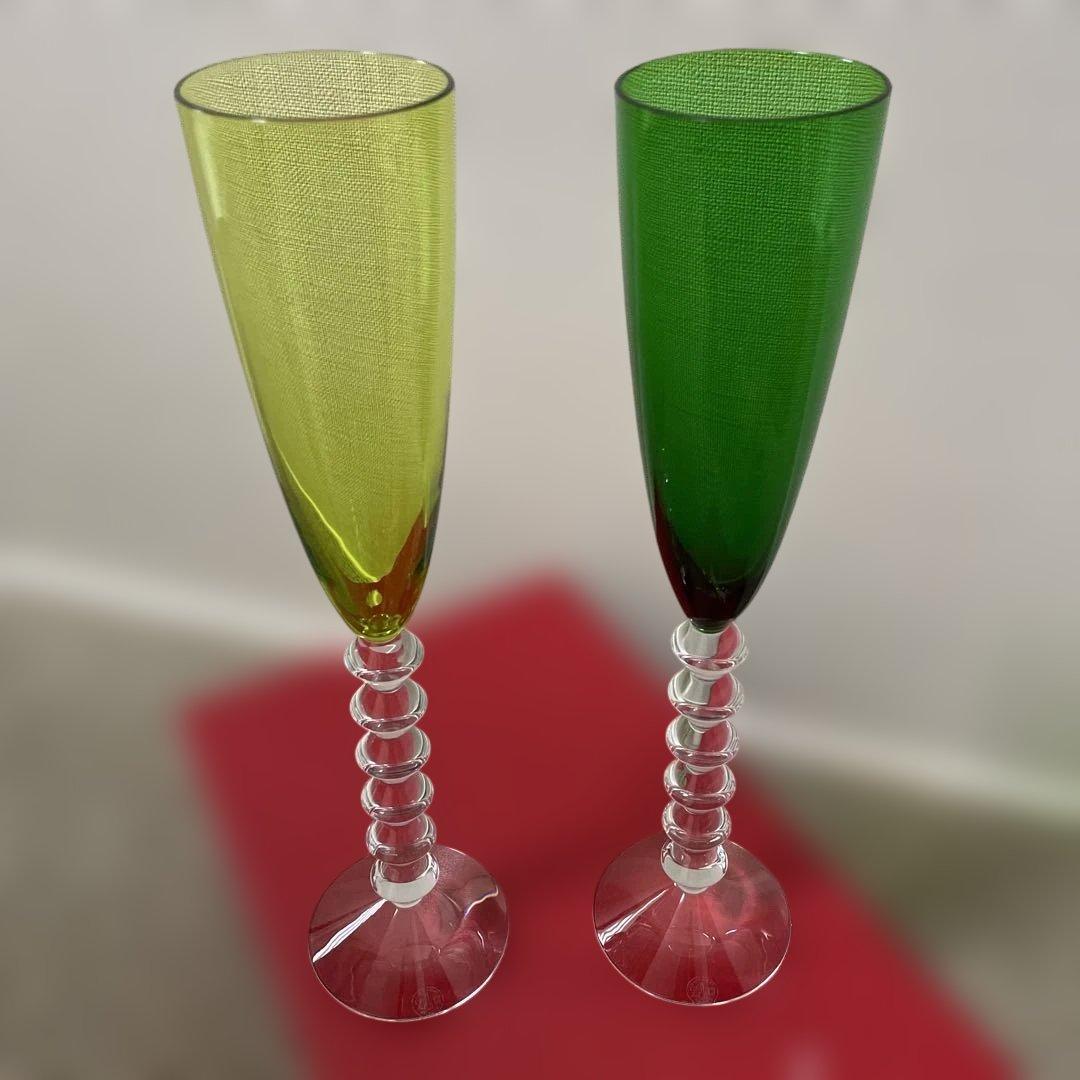 Baccarat シャンパングラス 2個セット