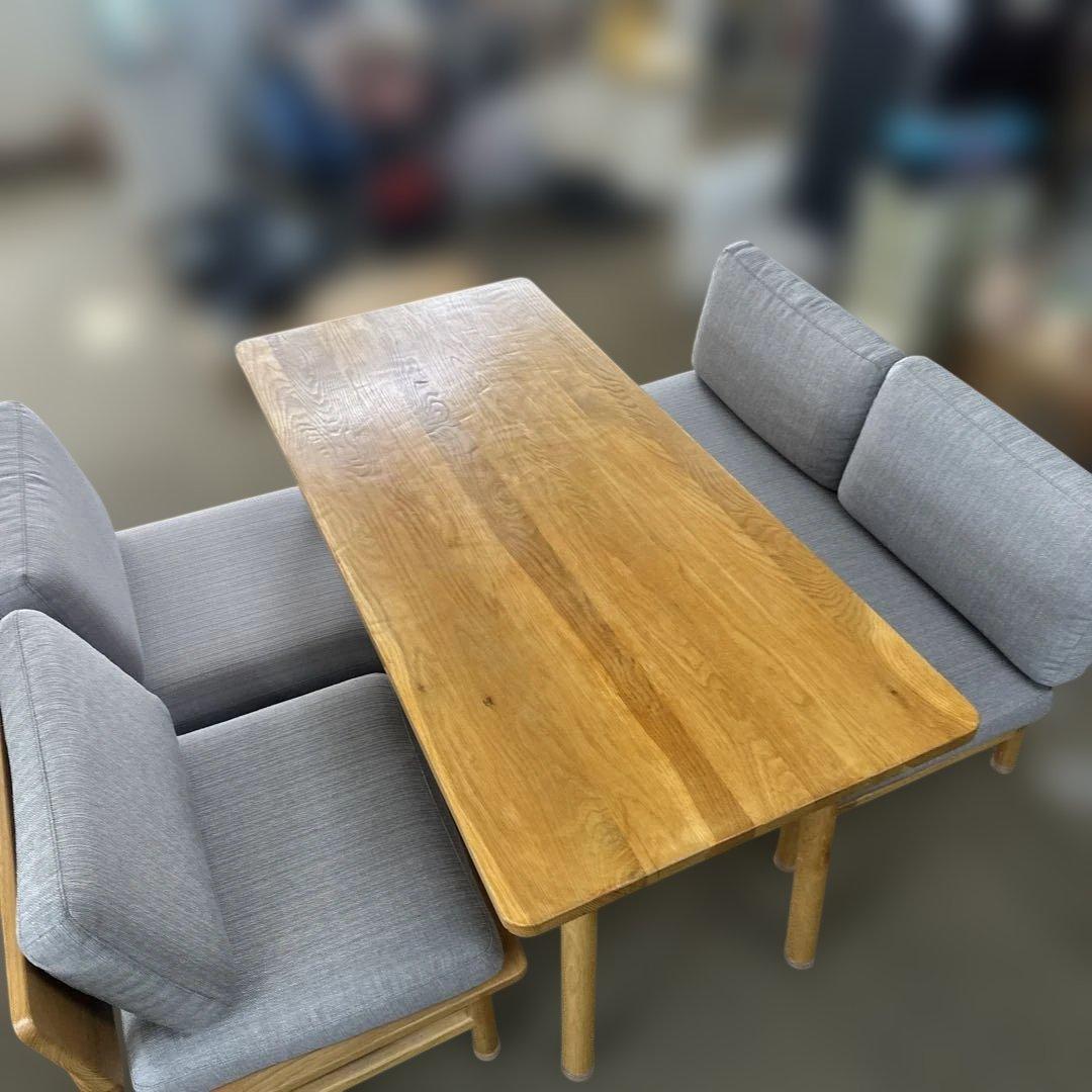 弘益　天然木おしゃれダイニングテーブル