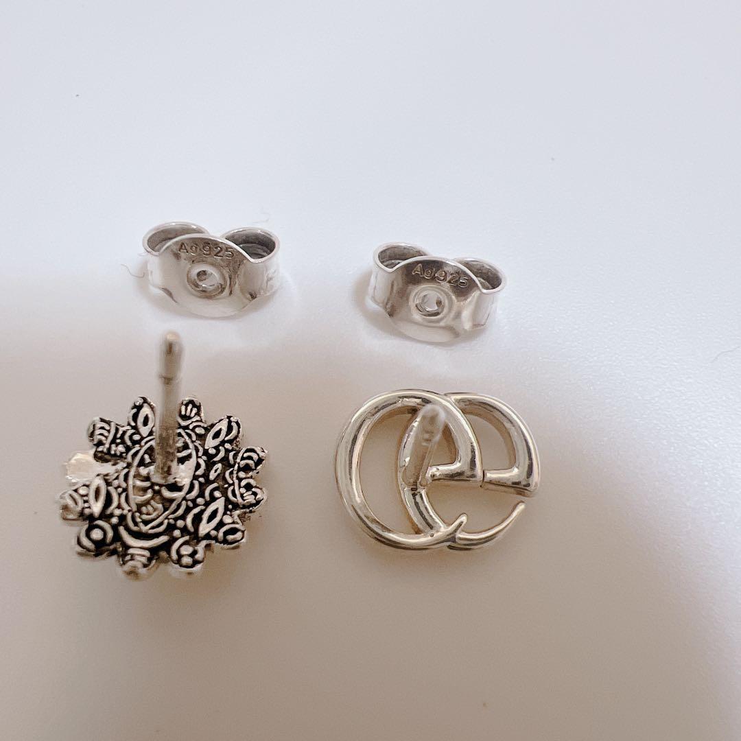 《Hanx》GUCCI ピアス フラワー マーモント マザーオブパール 花