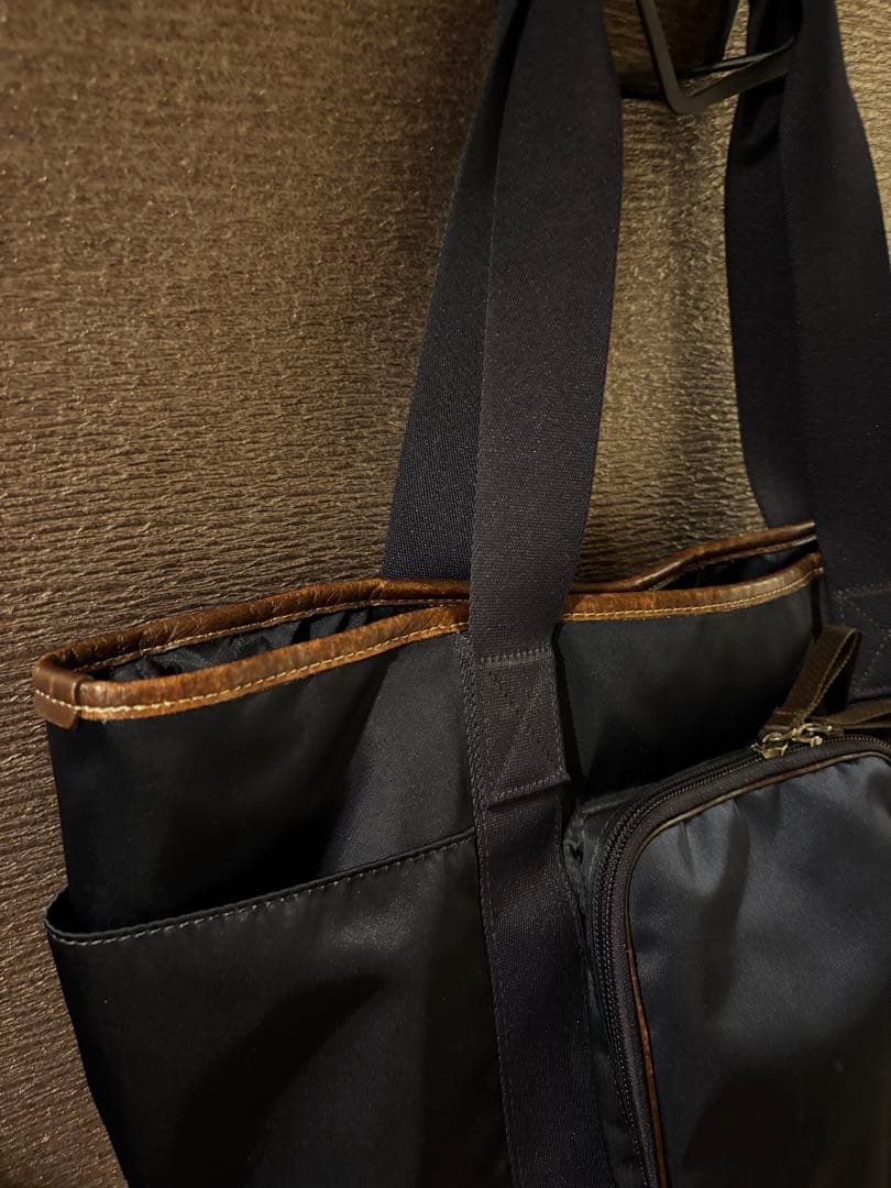 【美品　希少】PORTER 吉田カバン　ポーター　プラン　トートバッグ　ネイビー