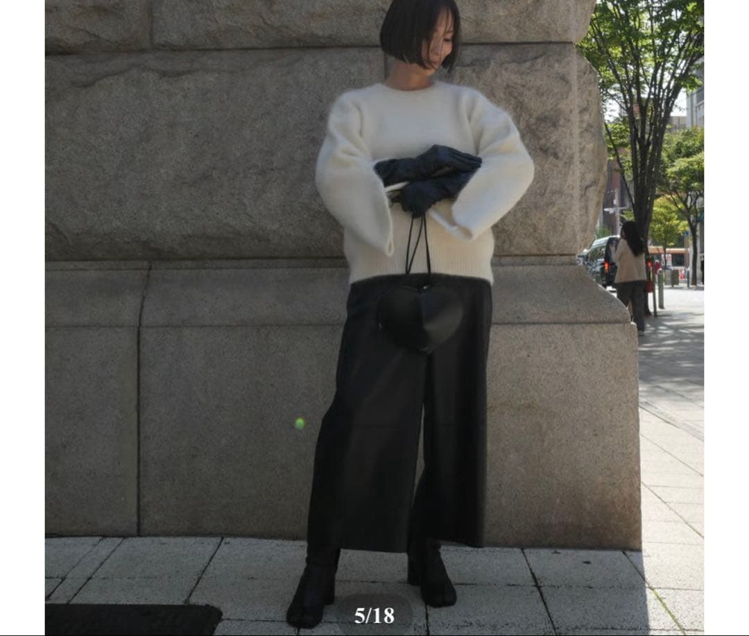 Heve Tulip Sleeve Alpaca Knit ニット完売品