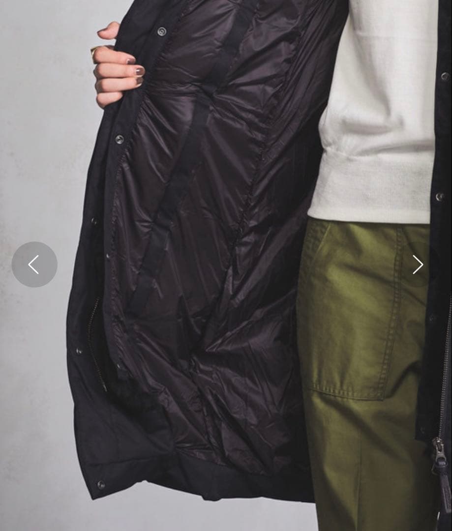 ユナイテッドアローズ別注ウールリッチ　コクーンダウンコート