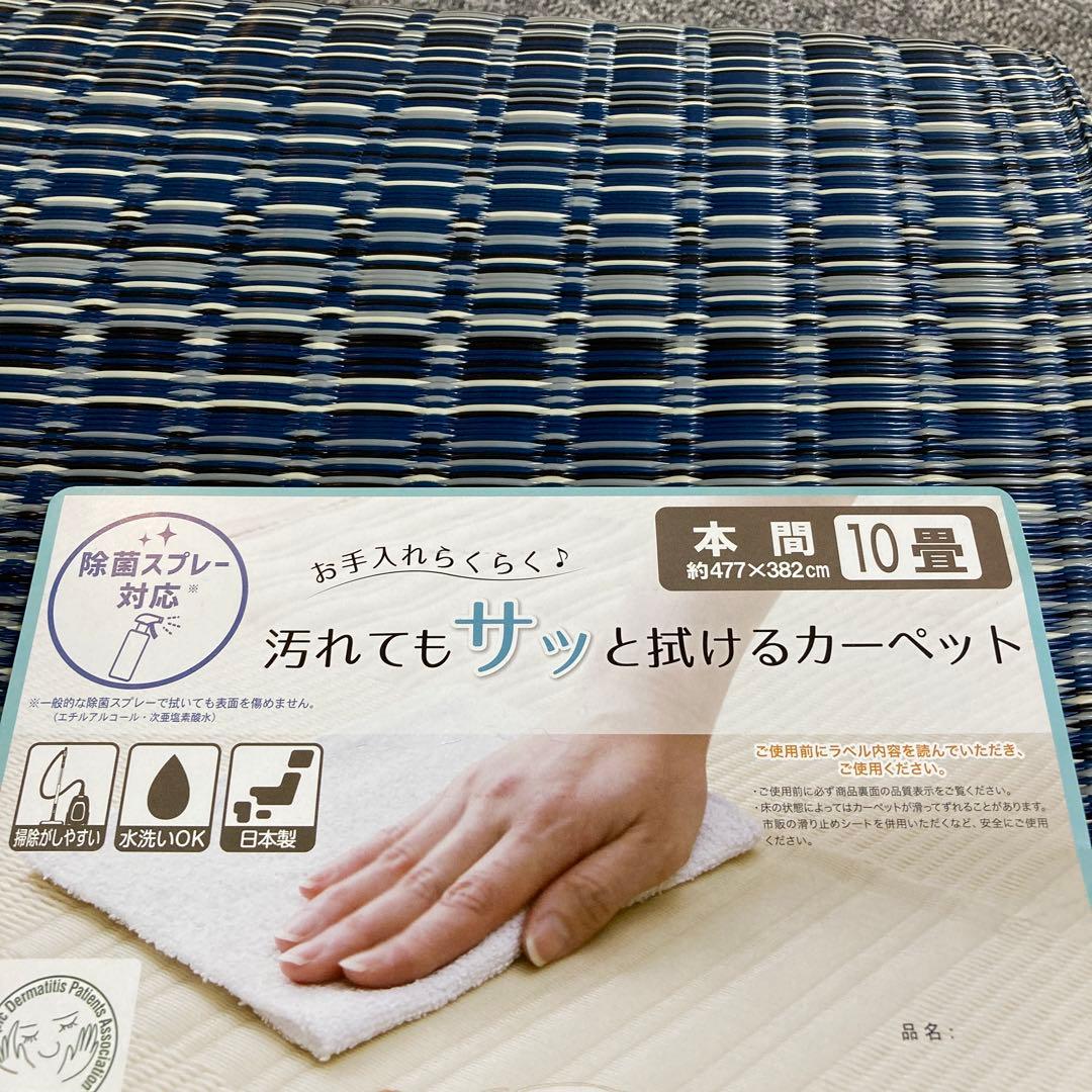 イケヒコ ラグ カーペット 日本製 ポリプロピレン カーペット 本間10畳