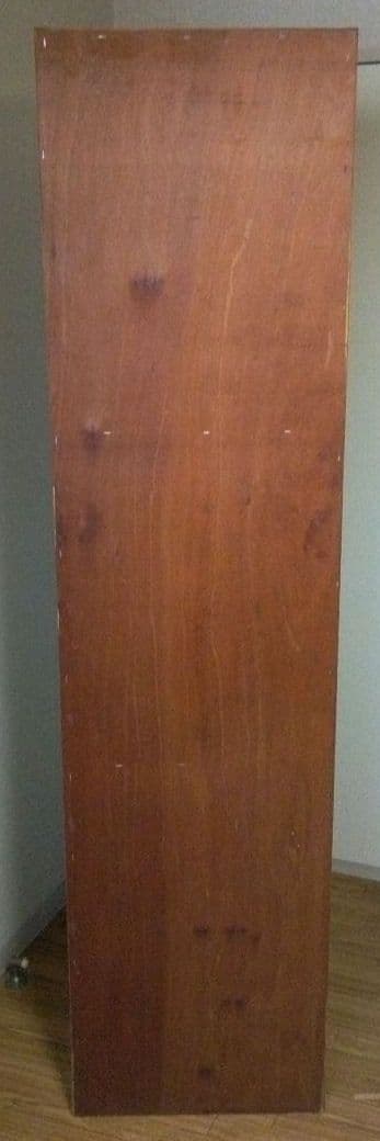 昭和レトロ 緑と白の木製キッチン収納キャビネット