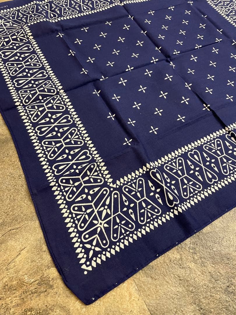 60s vintage DEAD STOCKバンダナ アイアンクロス