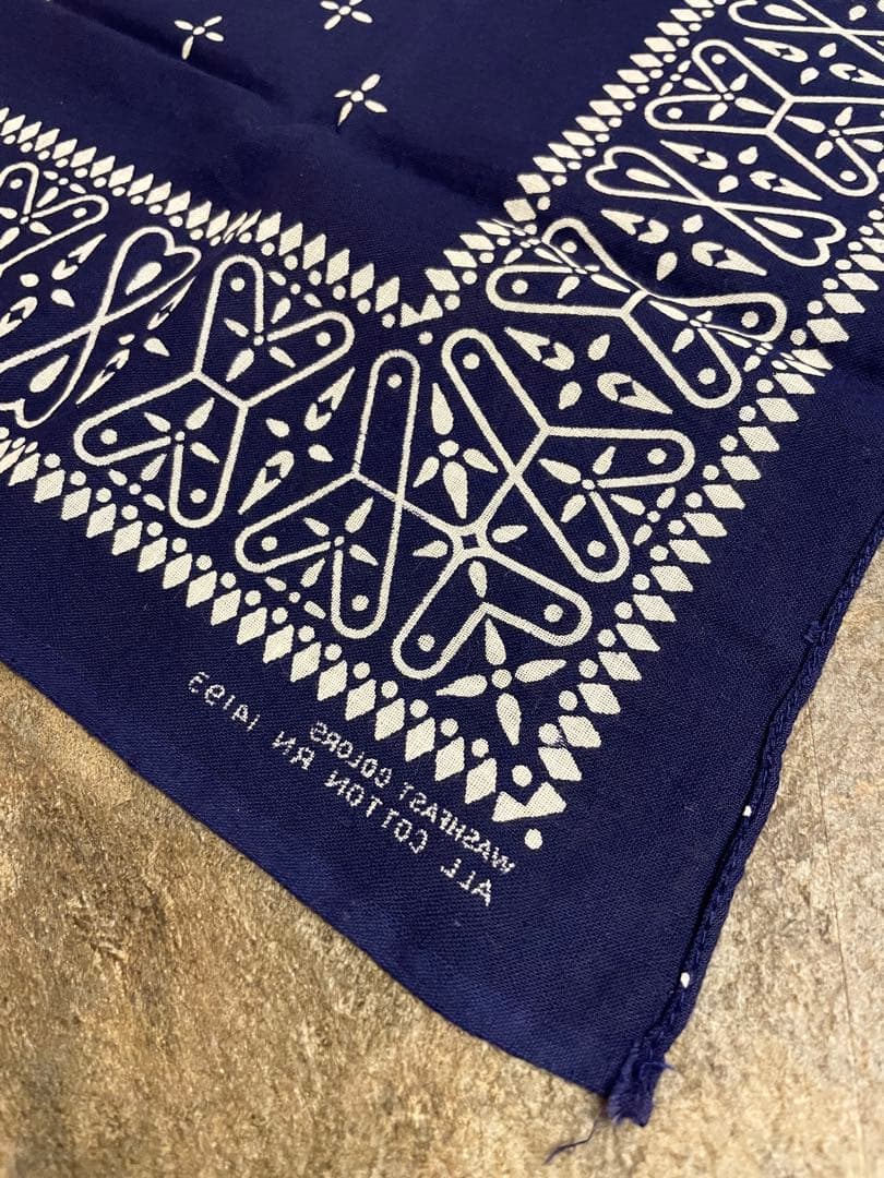 60s vintage DEAD STOCKバンダナ アイアンクロス